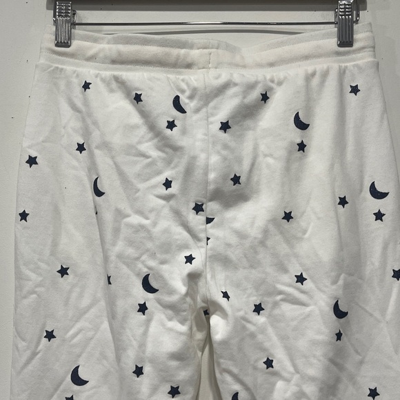 J. Crew Joggers white with stars Pocket zippers size S - Picture 7 of 12